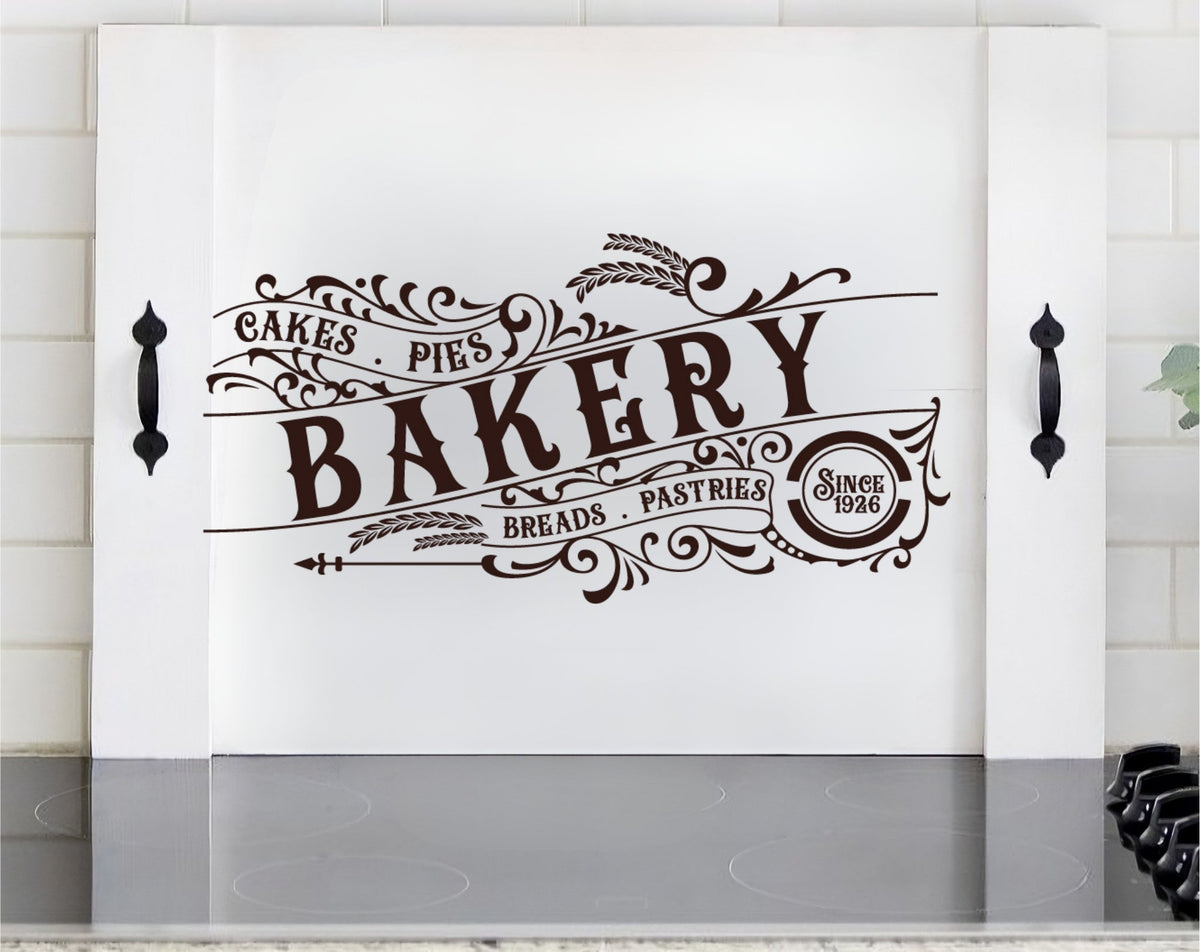 Vintage Bakery Farmhouse Stove Cover