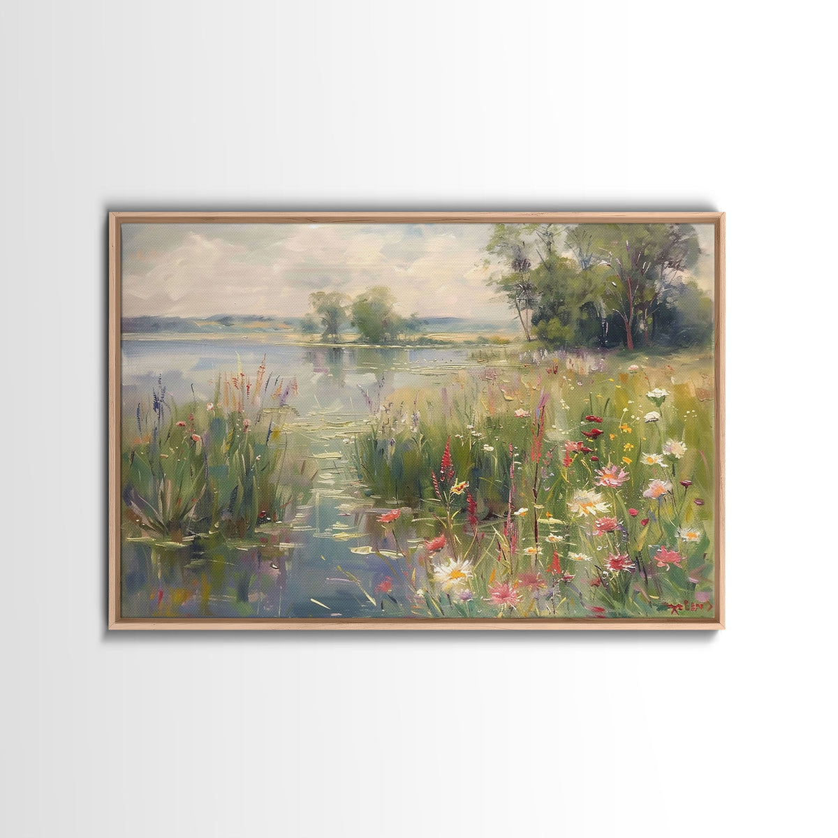 Vintage Wildflower Farmhouse Canvas