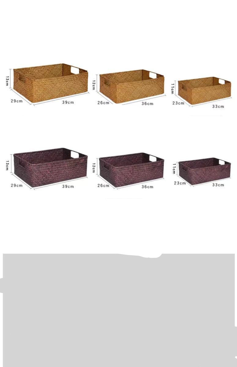 Handwoven Natural Farmhouse Storage Baskets