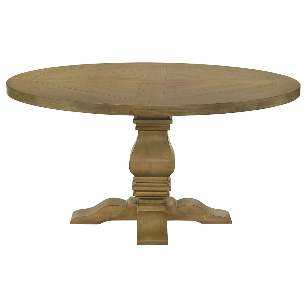 Florence 60-Inch Rustic Honey Farmhouse Dining Table