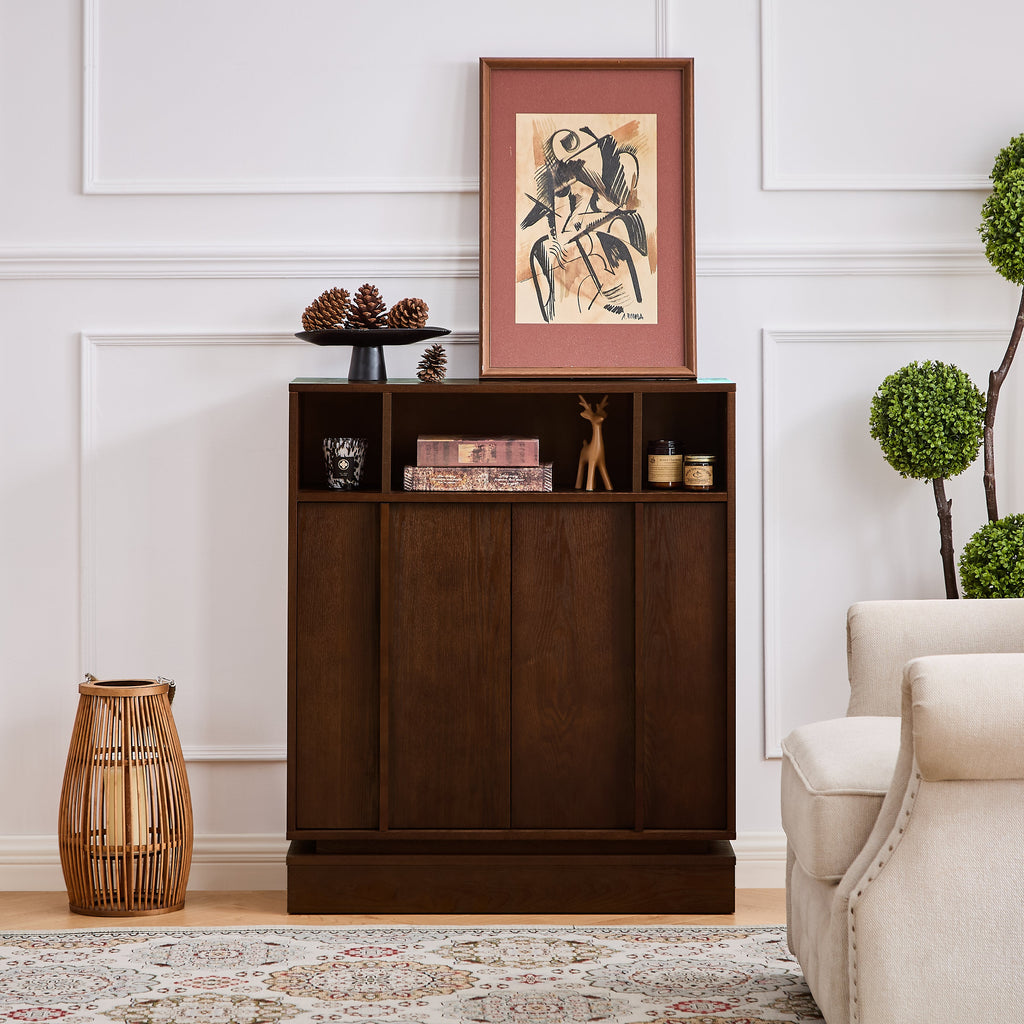 Fluted Farmhouse Sideboard & Buffet Cabinet