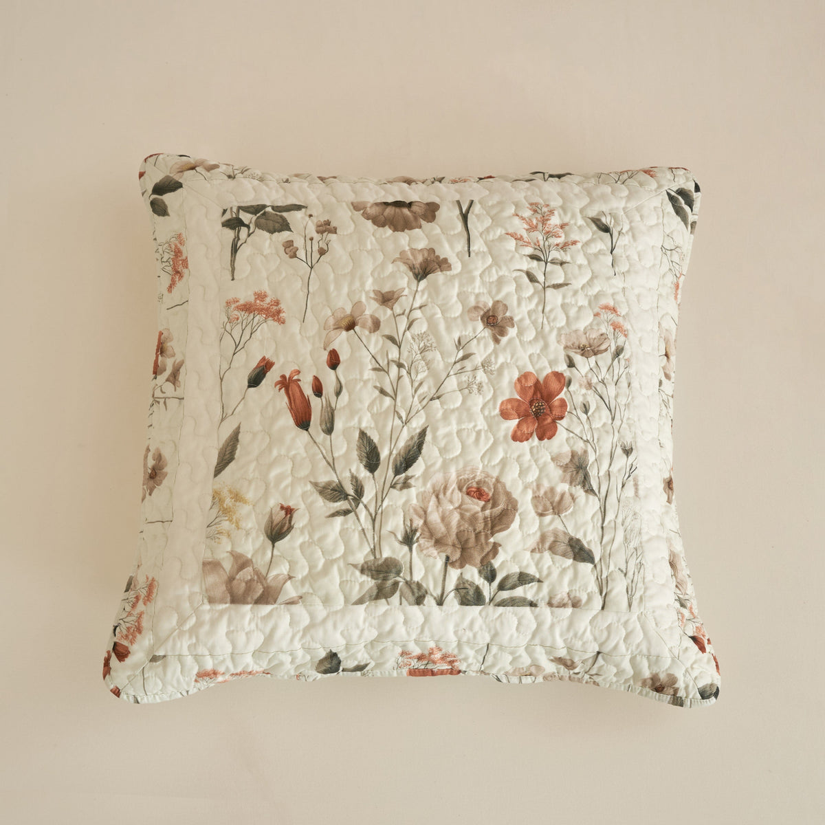 Enchanted Meadow Floral Farmhouse Euro Sham