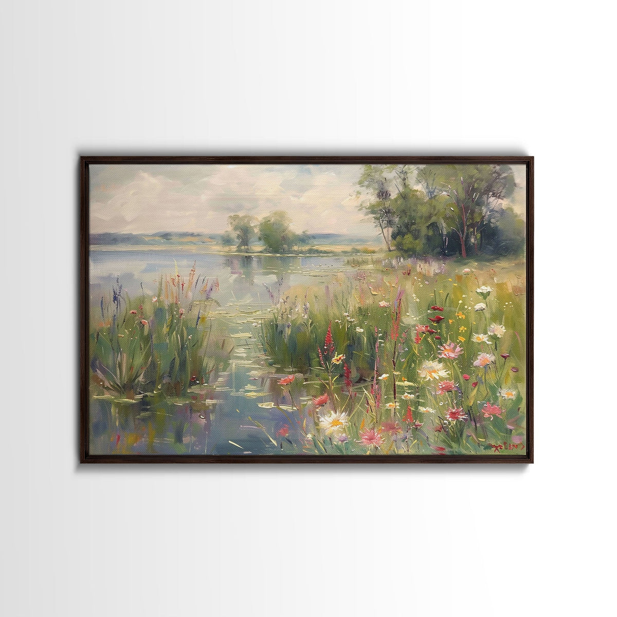 Vintage Wildflower Farmhouse Canvas