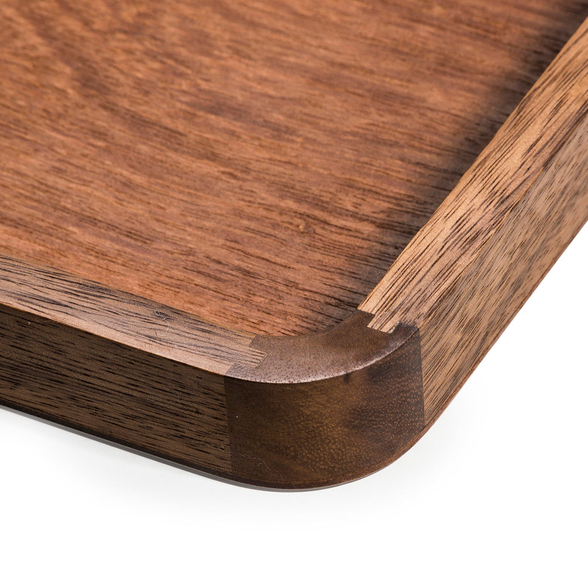 Acacia Wood Serving Tray with Handles – 18 x 14 in.