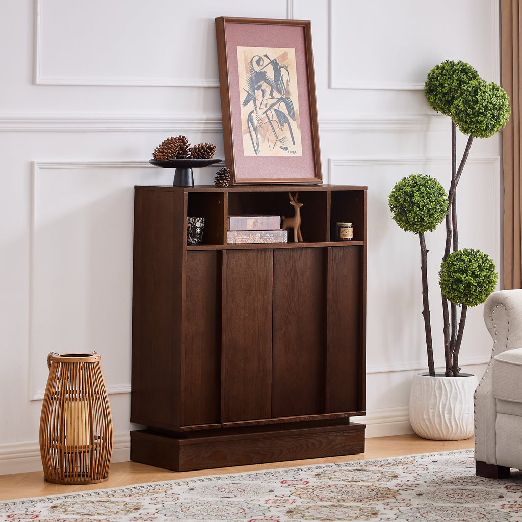 Fluted Farmhouse Sideboard & Buffet Cabinet