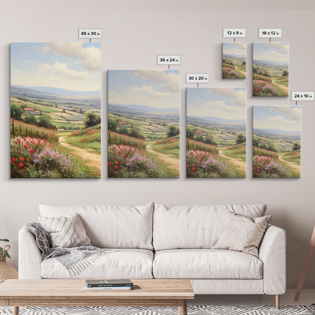 French Country Farmhouse Gallery Wall Art Set