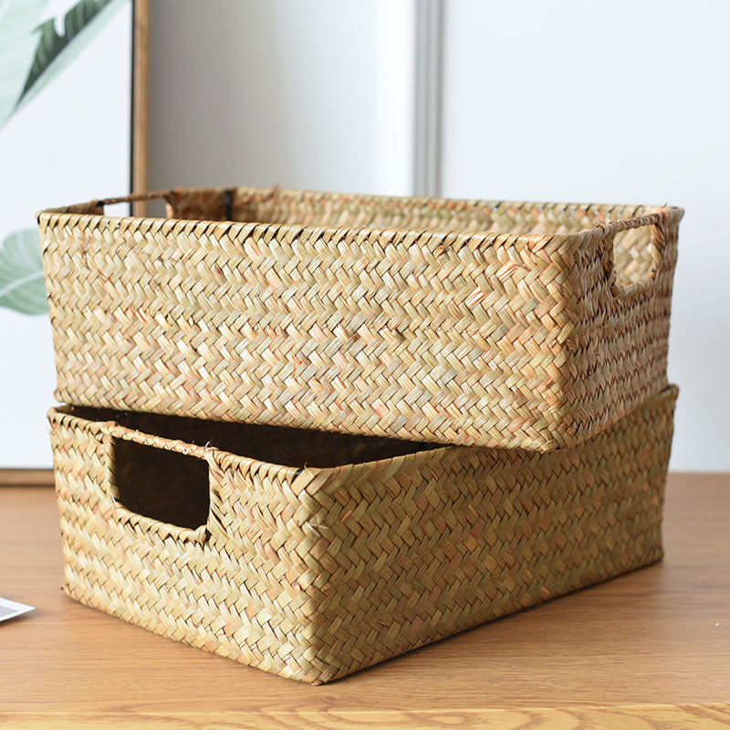 Handwoven Natural Farmhouse Storage Baskets