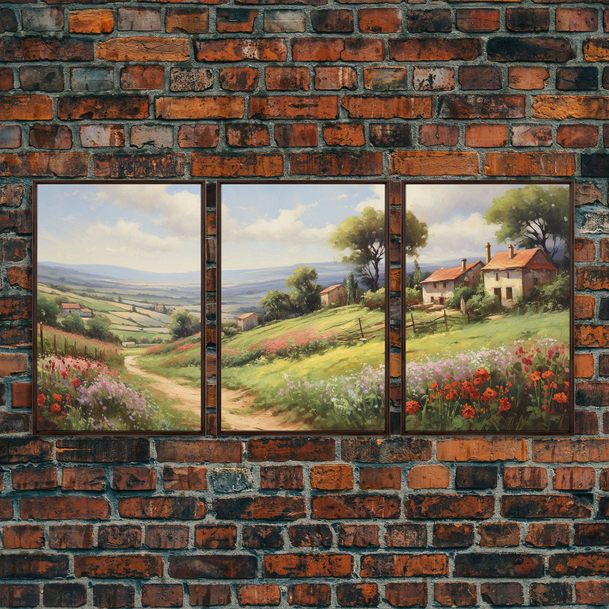 French Country Farmhouse Gallery Wall Art Set