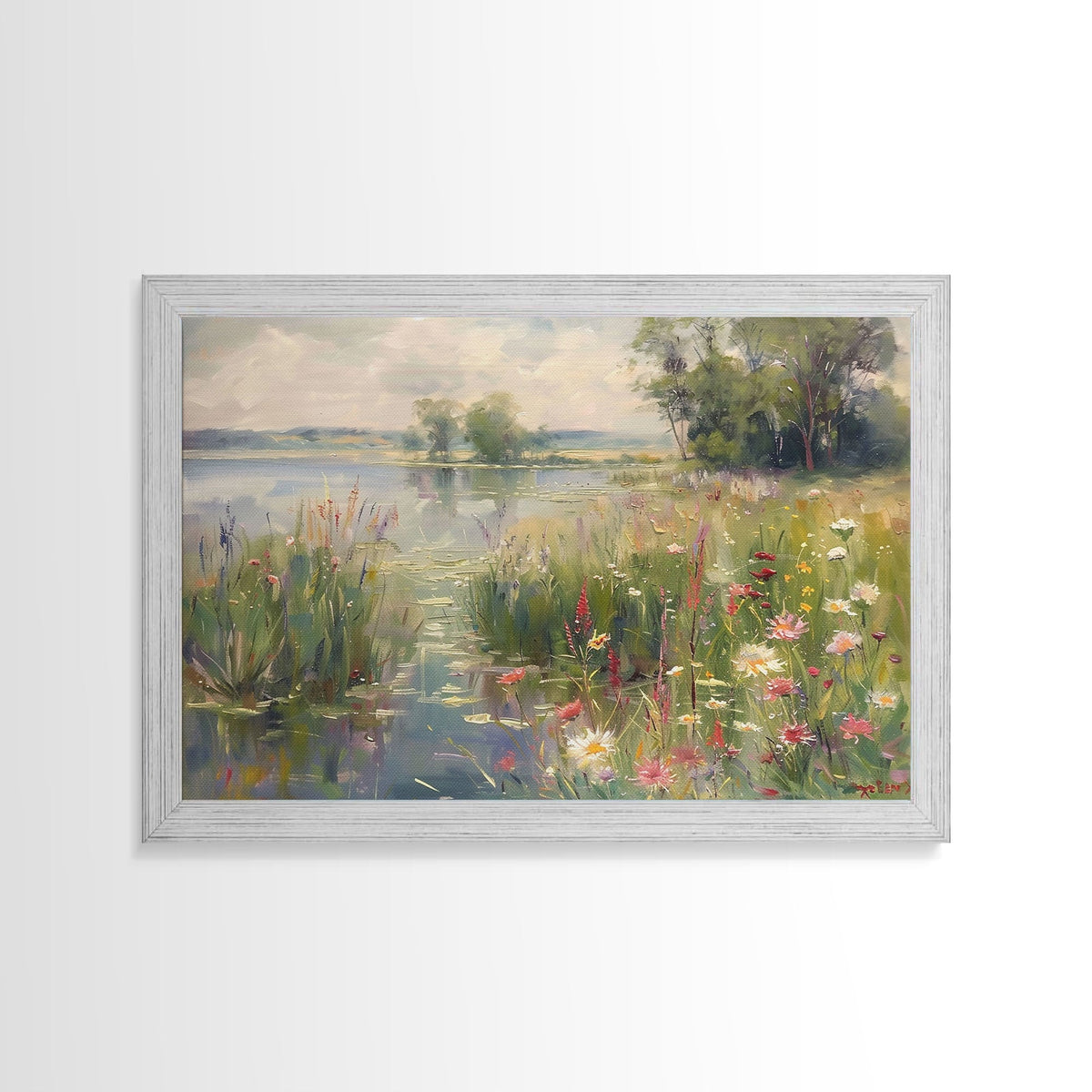 Vintage Wildflower Farmhouse Canvas
