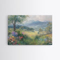 Rustic Wildflower Field Country Landscape Wall Art
