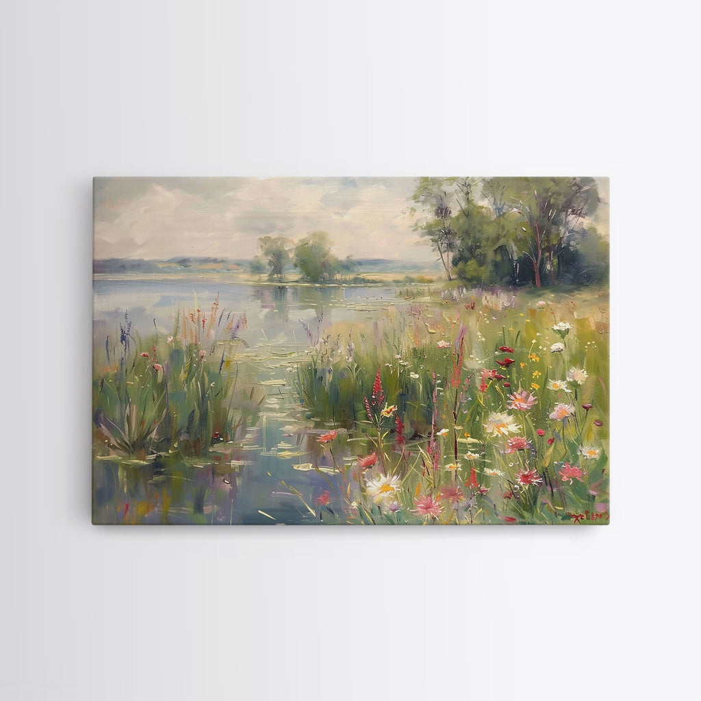 Vintage Wildflower Farmhouse Canvas