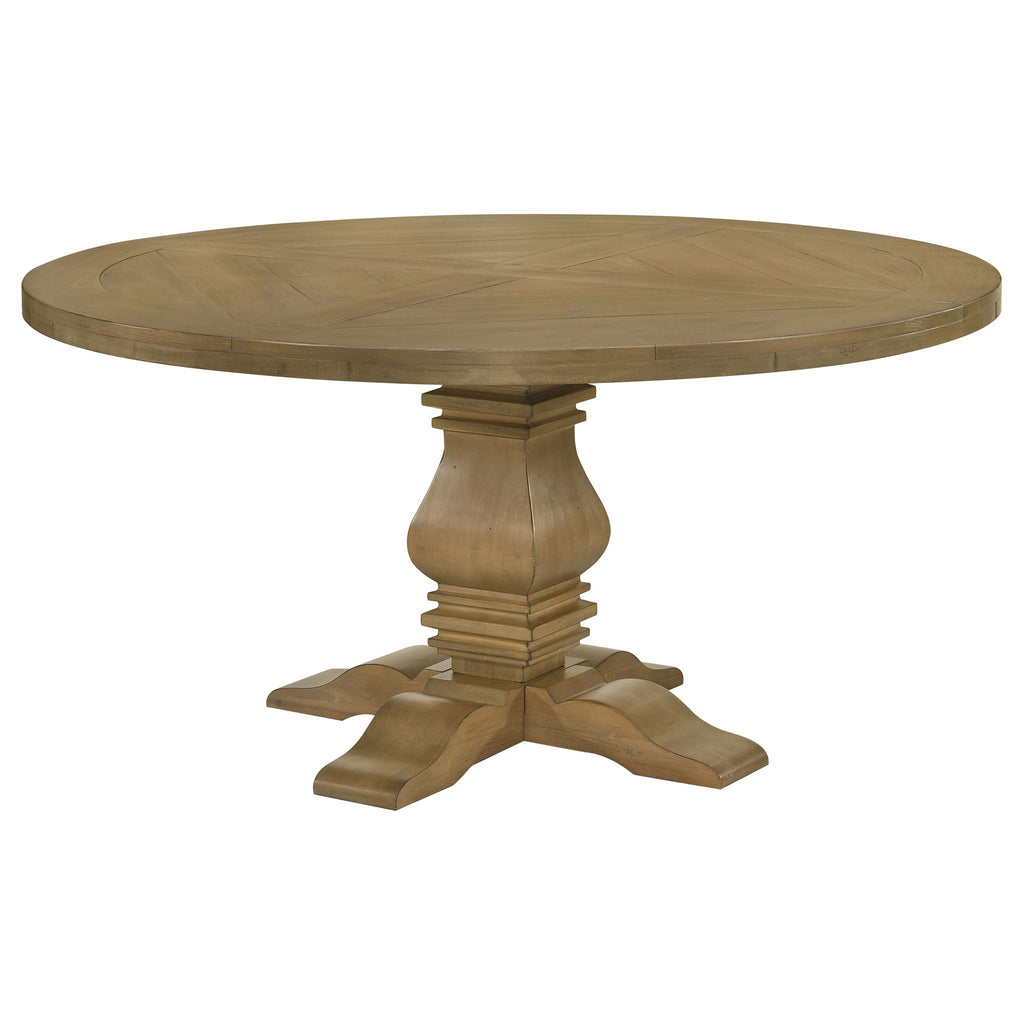 Florence 60-Inch Rustic Honey Farmhouse Dining Table