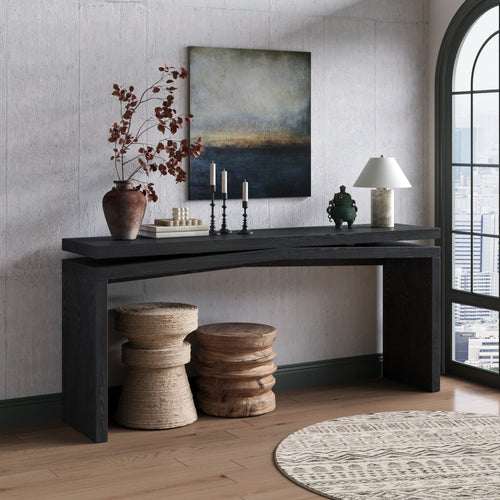 65-Inch Rustic Farmhouse Console Table