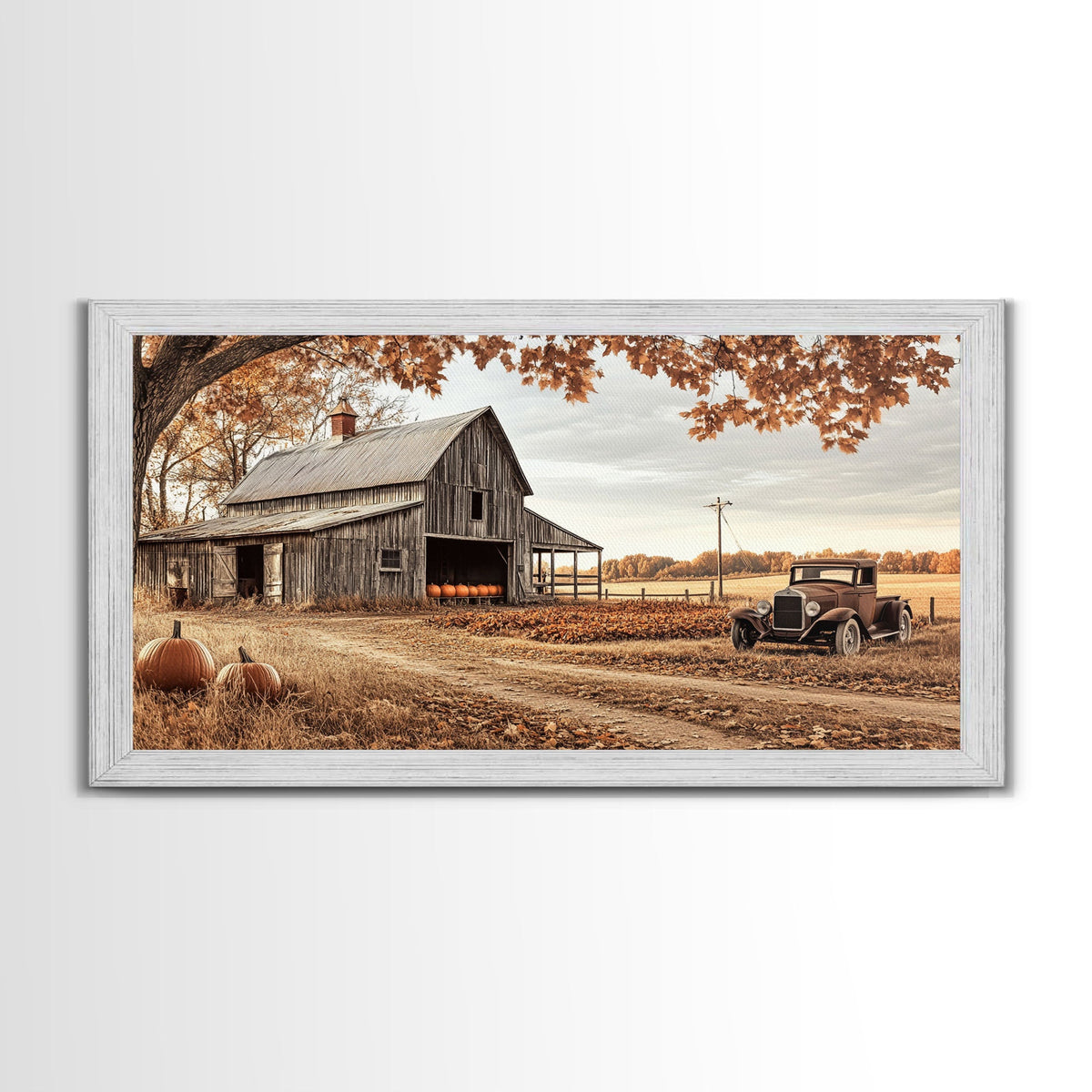 Rustic Truck & Barn Fall Canvas