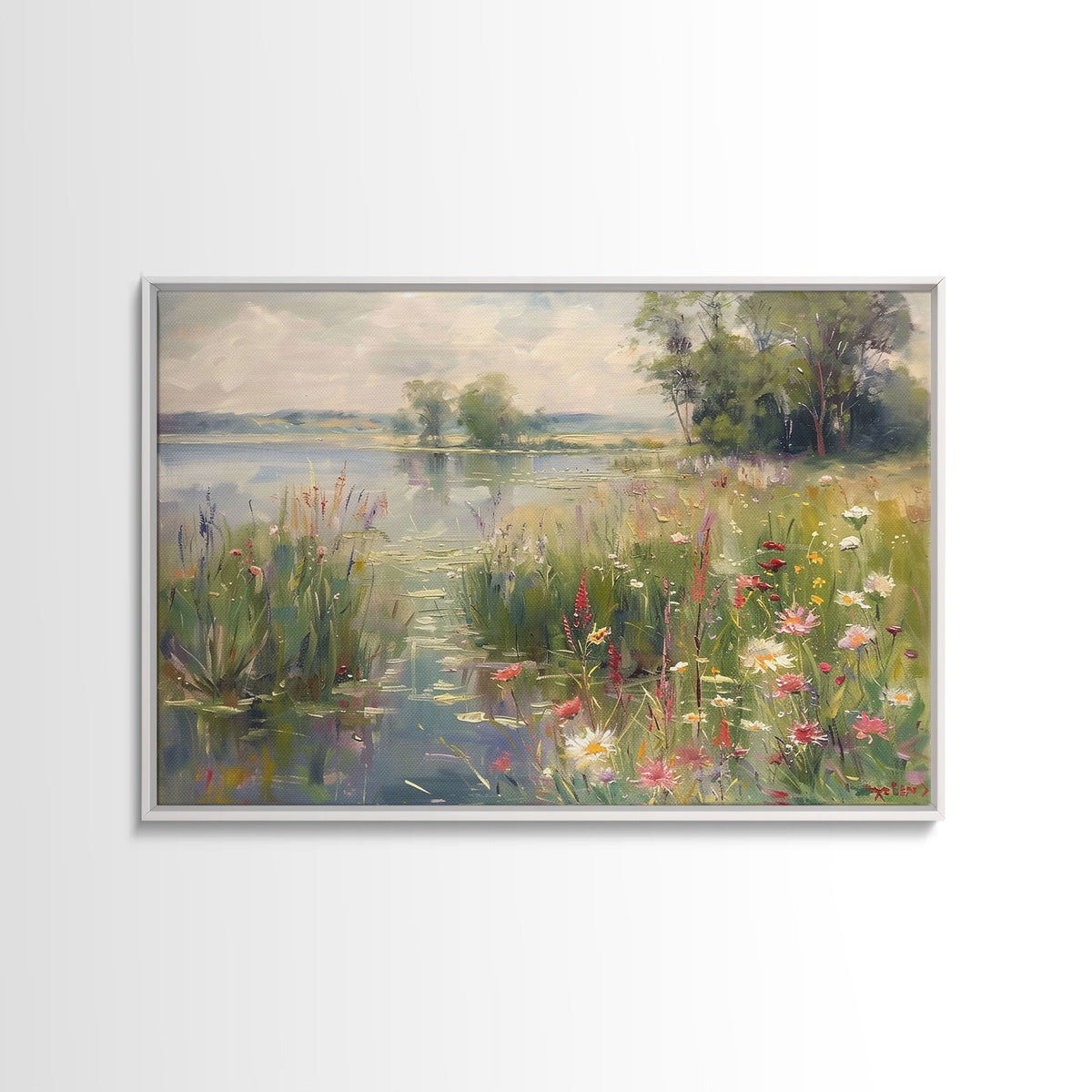 Vintage Wildflower Farmhouse Canvas