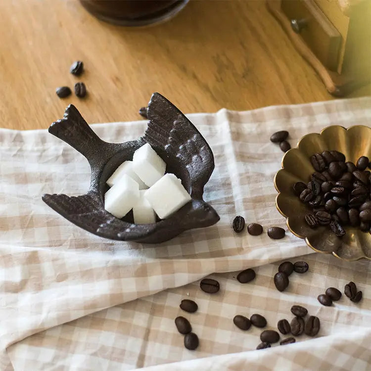Rustic Iron Bird Farmhouse Tea Light Holder