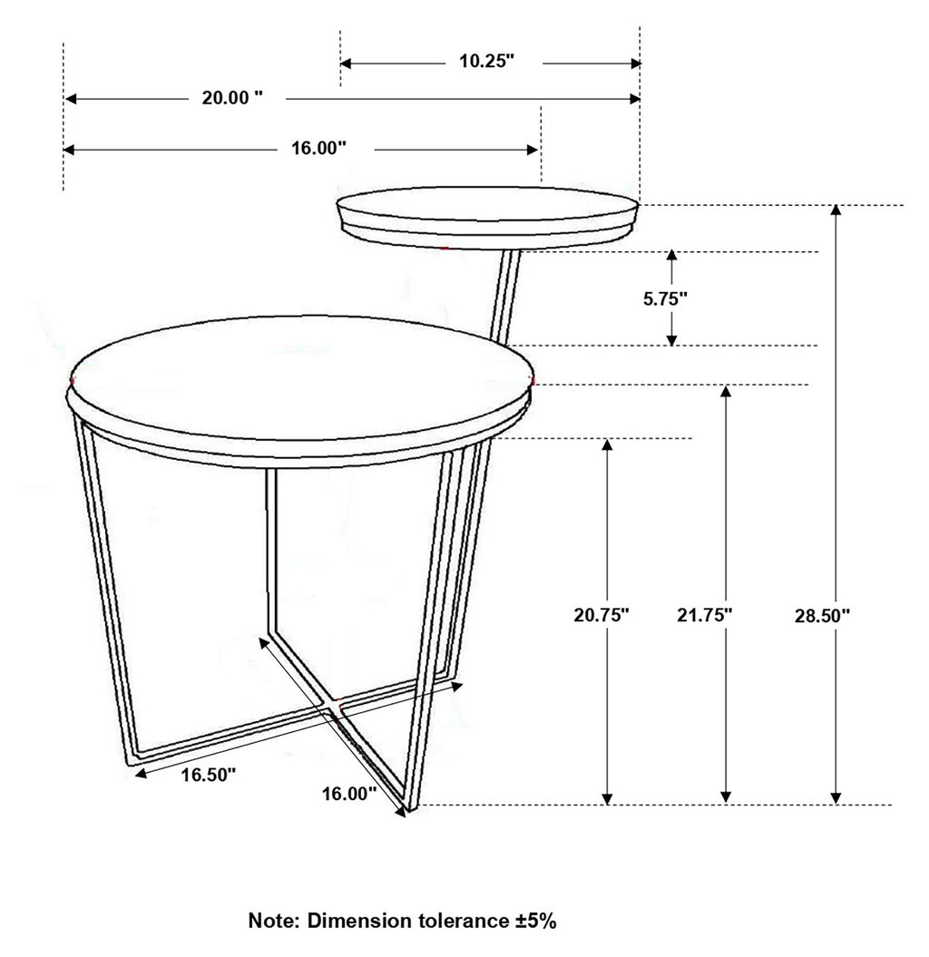 Round Mango Wood Farmhouse Side Table