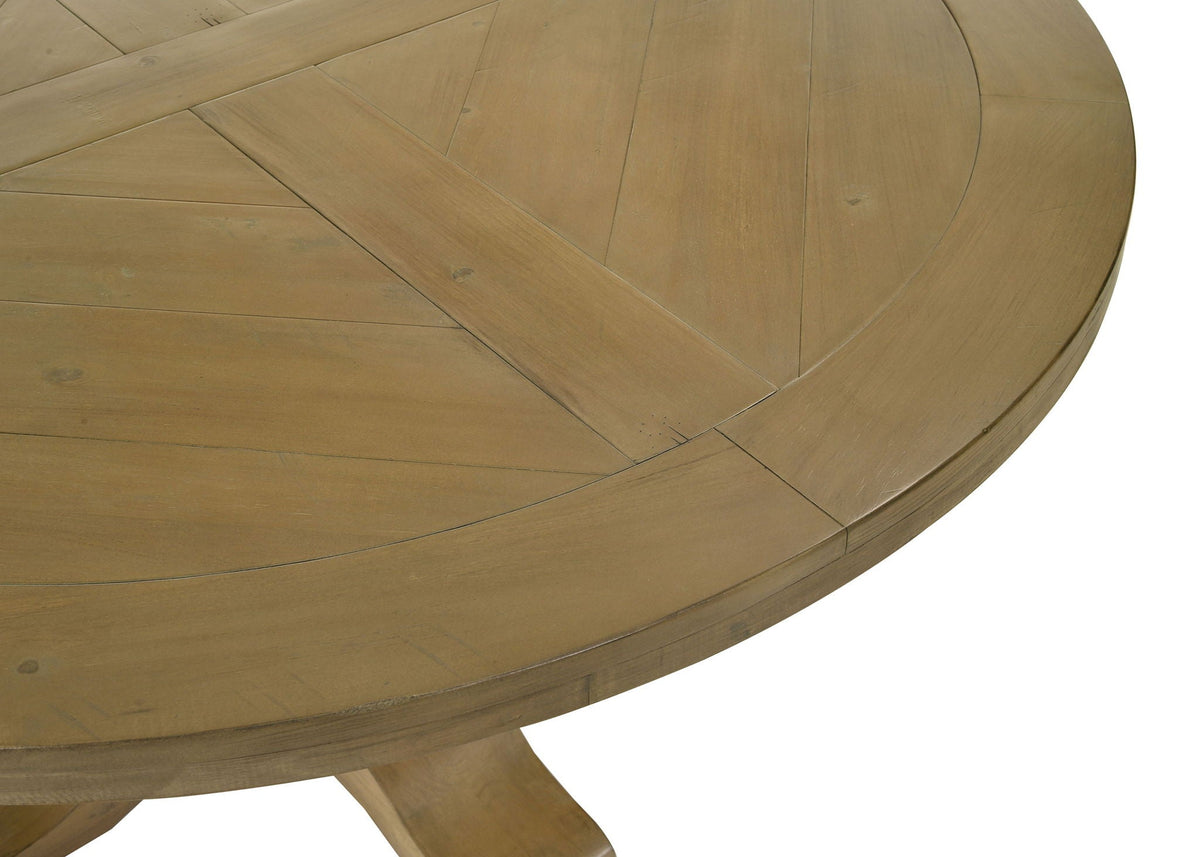 Florence 60-Inch Rustic Honey Farmhouse Dining Table