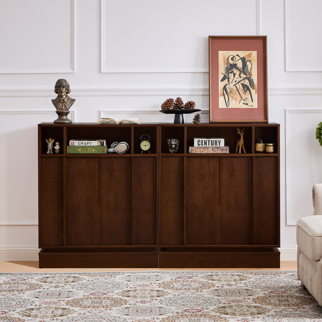 Fluted Farmhouse Sideboard & Buffet Cabinet