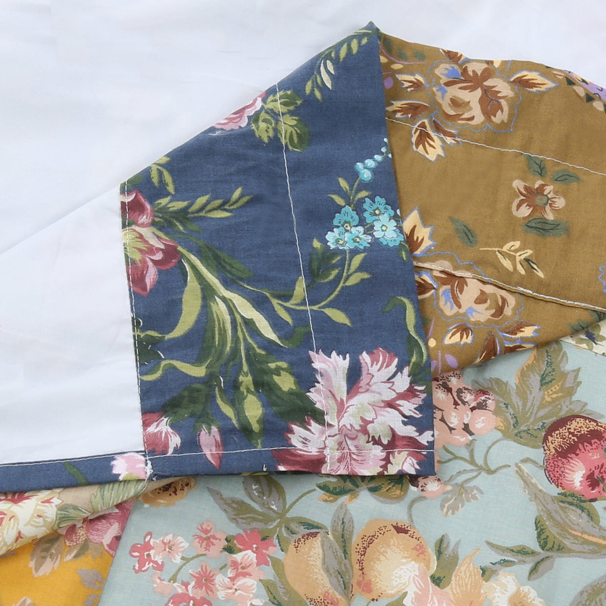 Ryleigh Country Garden Floral Cotton Quilt Set