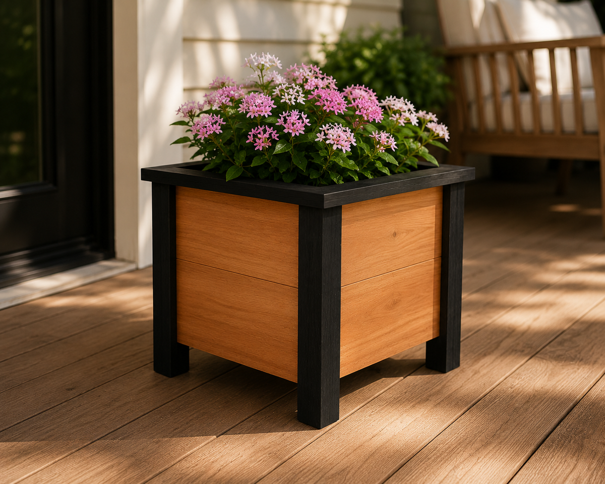 Handmade Cedar Farmhouse Porch Planter Box