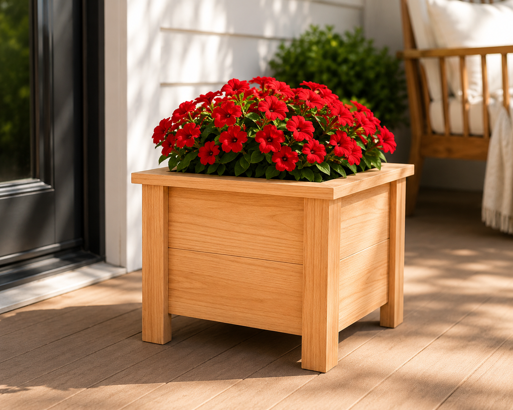 Handmade Cedar Farmhouse Porch Planter Box
