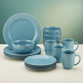 Agave Blue Farmhouse Stoneware Dinnerware Set