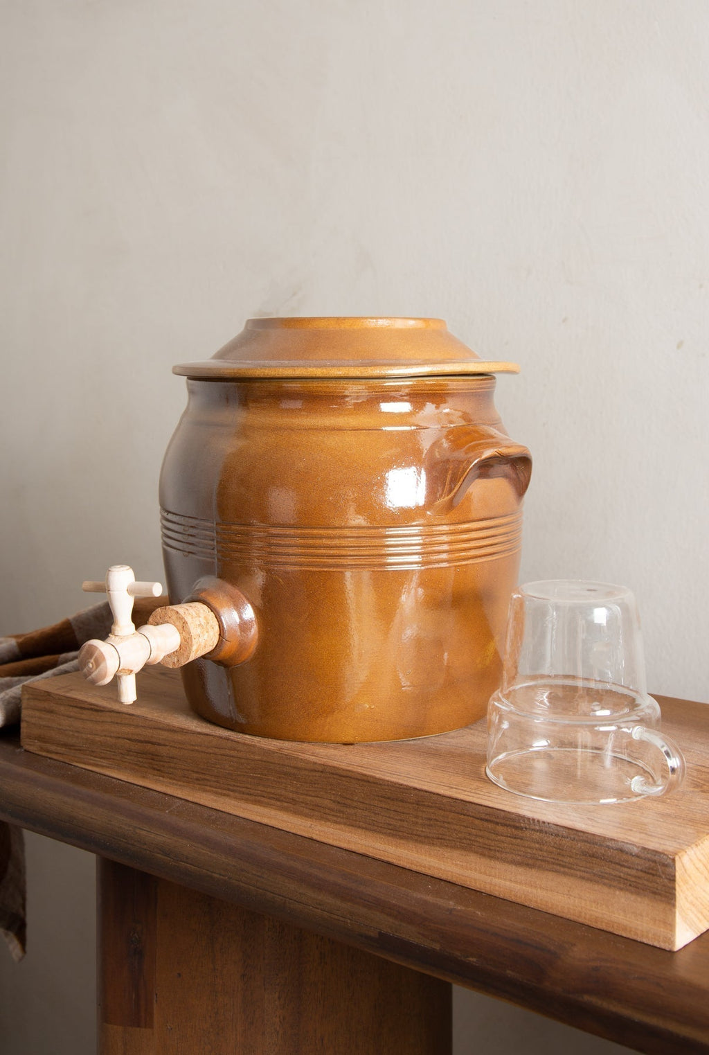 Vintage French Country Vinegar Berry Jar