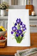Iris Floral Cottage Kitchen Towel