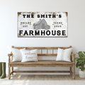 Personalized Rustic Farmhouse Welcome Sign