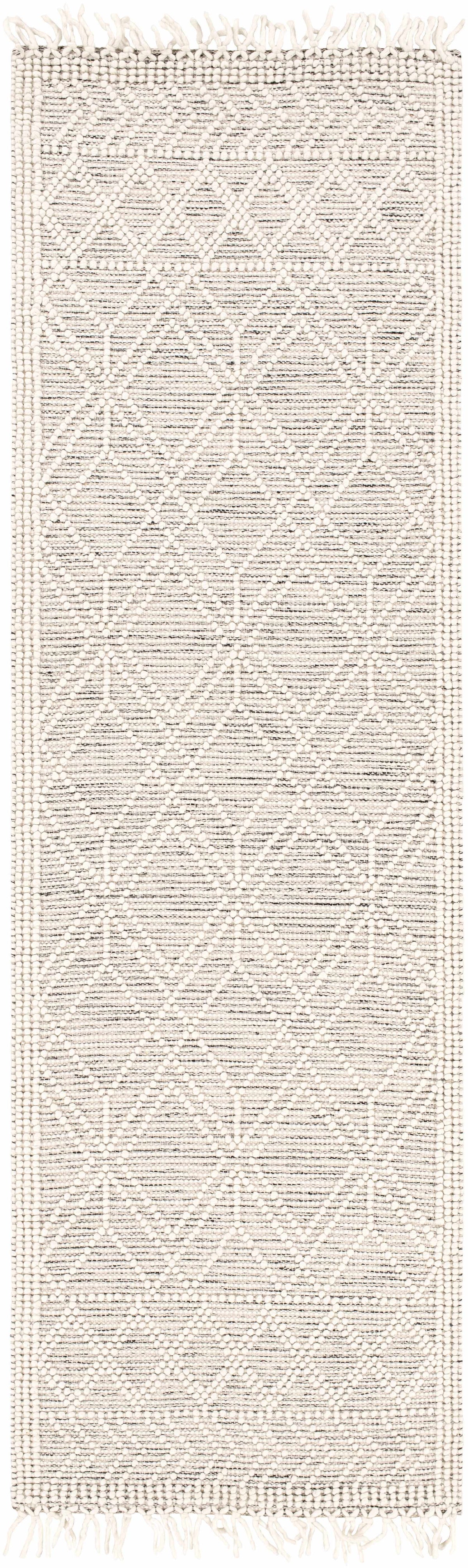 Ramsbury Ivory Wool Farmhouse Area Rug