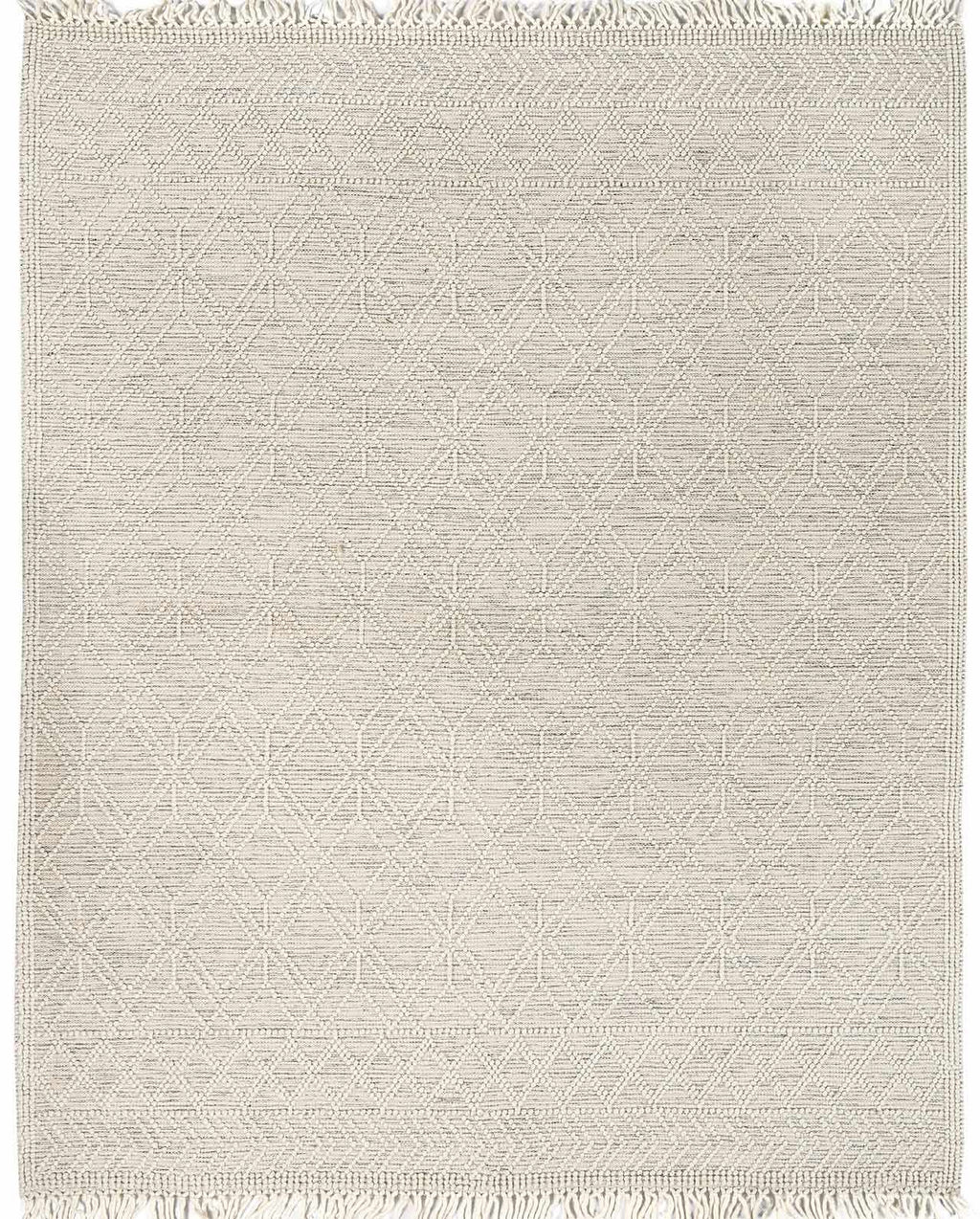 Ramsbury Ivory Wool Farmhouse Area Rug
