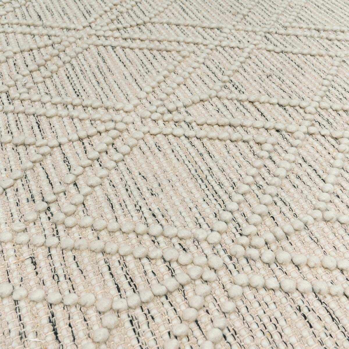 Ramsbury Ivory Wool Farmhouse Area Rug