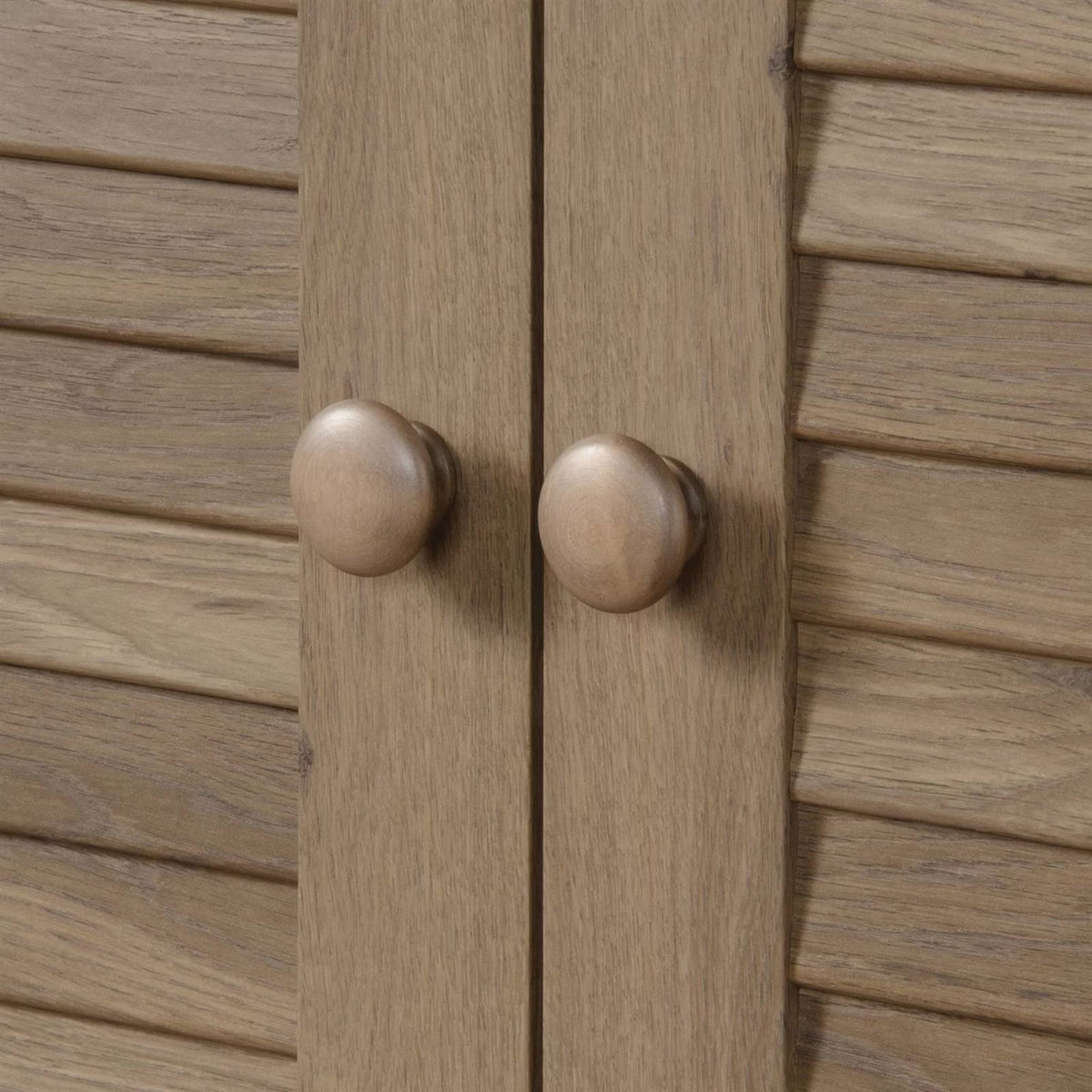 Rustic Oak Farmhouse Armoire Storage Cabinet