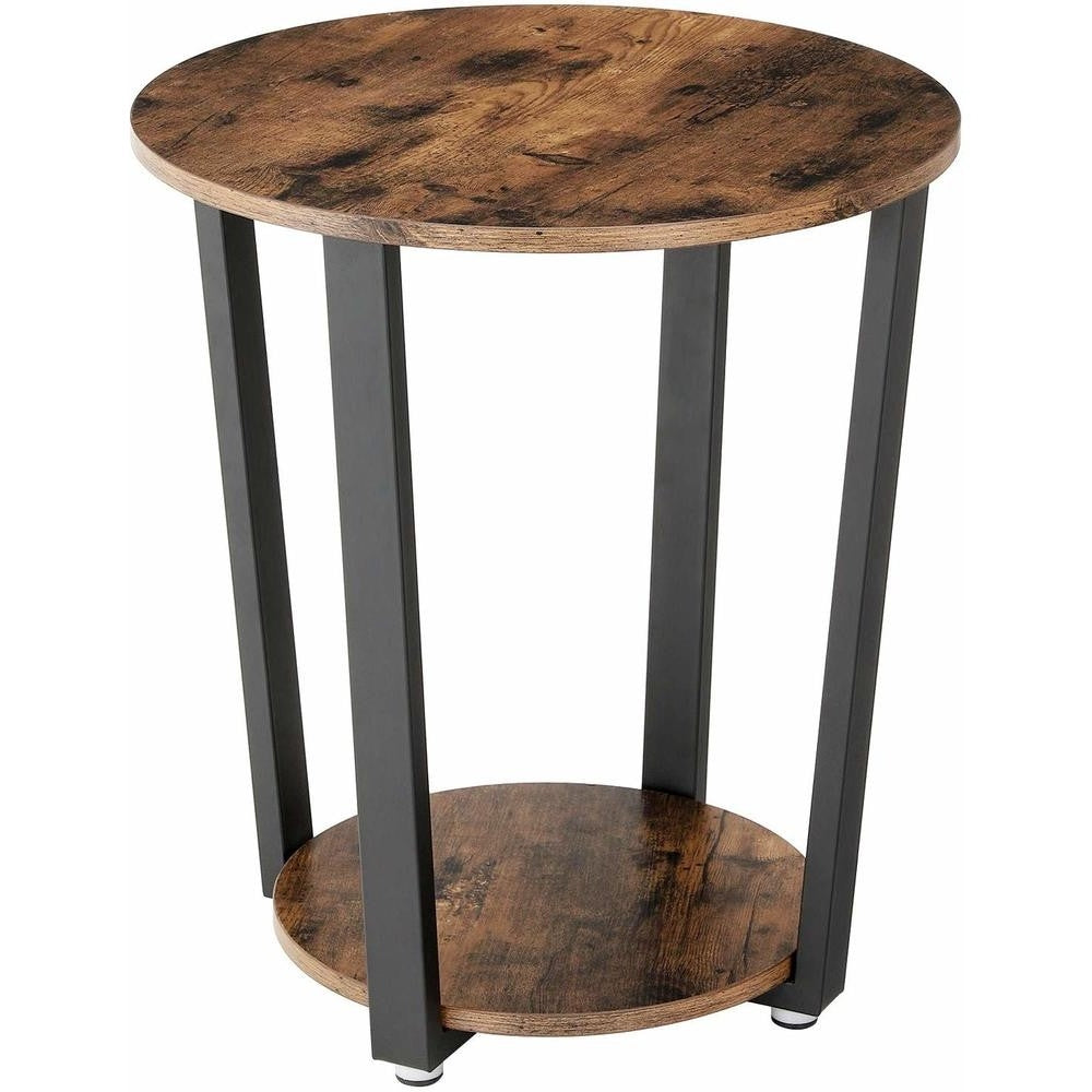 Rustic Round Farmhouse Side Table
