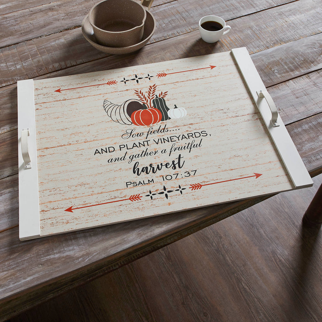 Rustic Wooden Stove Top Cover & Serving Tray