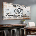 Personalized Farmhouse Kitchen Canvas Sign
