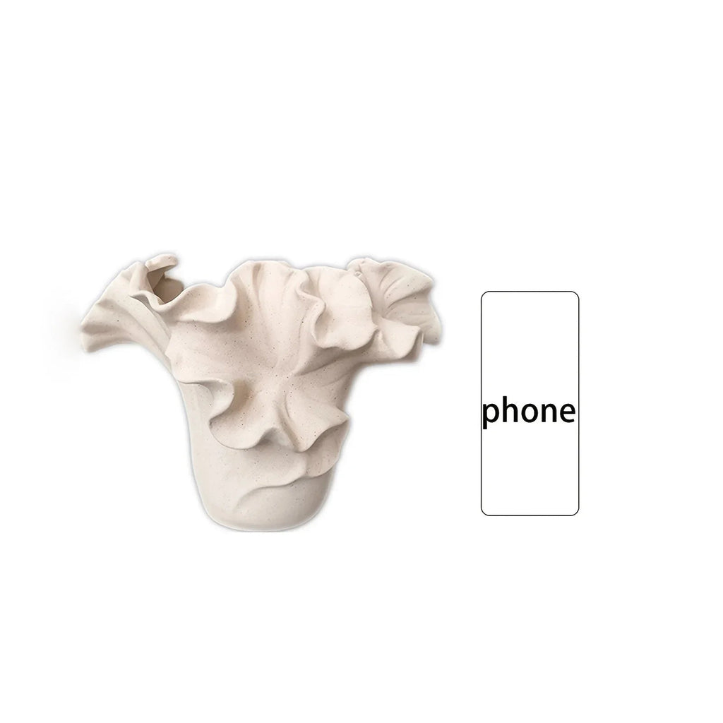 Rough Textured Farmhouse Ceramic Vase