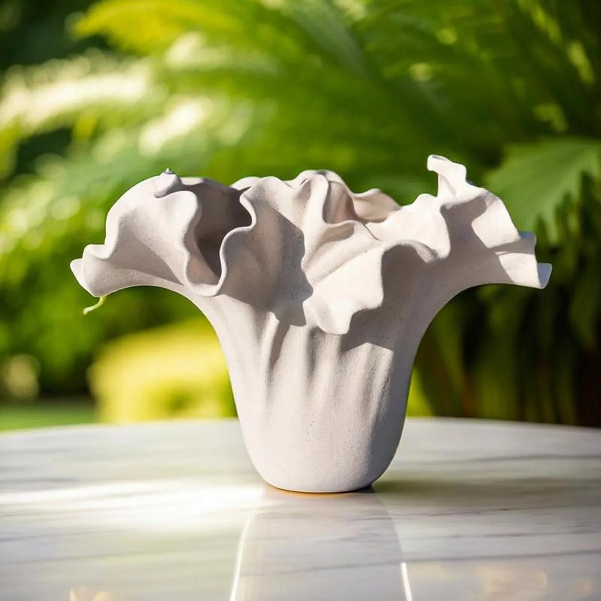 Rough Textured Farmhouse Ceramic Vase