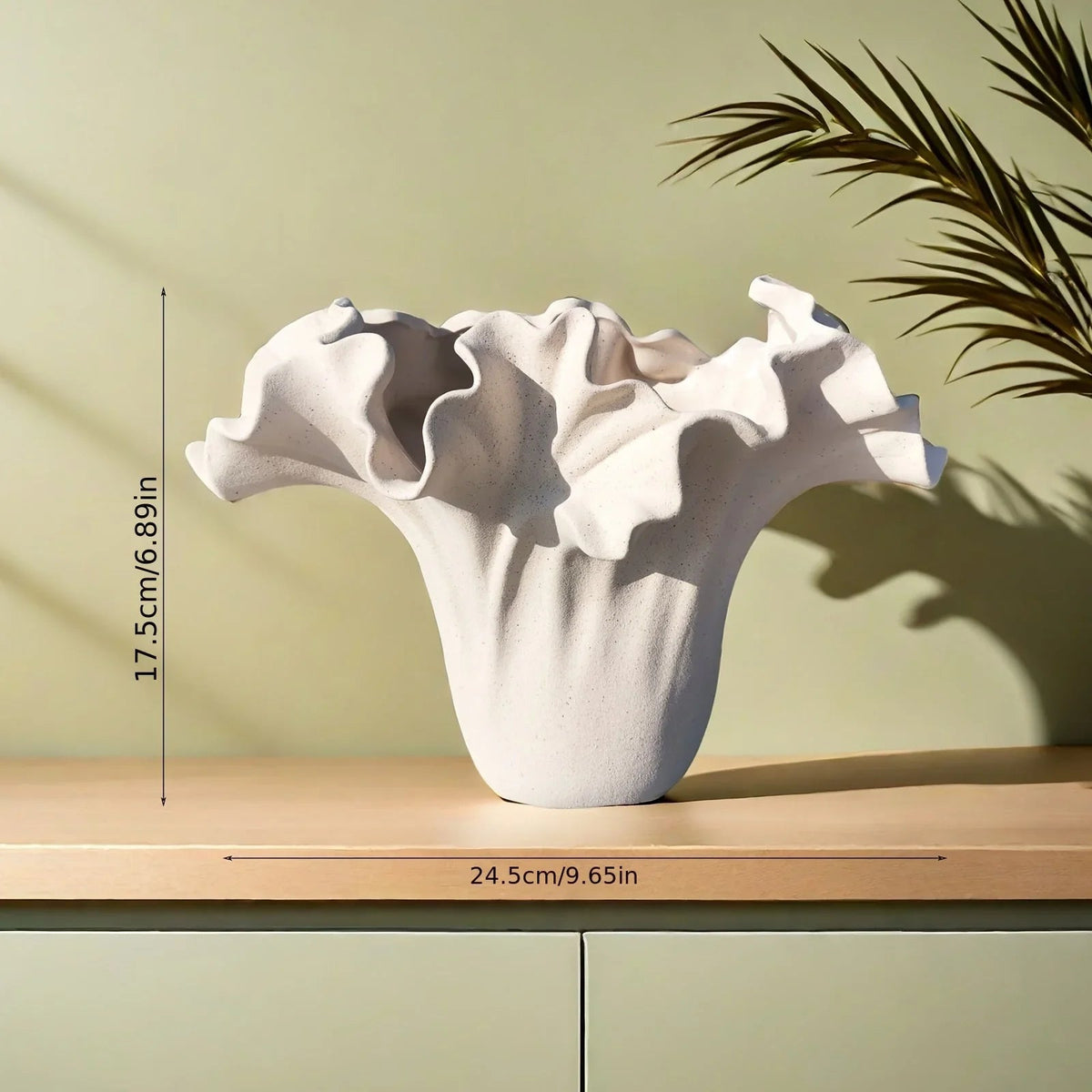 Rough Textured Farmhouse Ceramic Vase