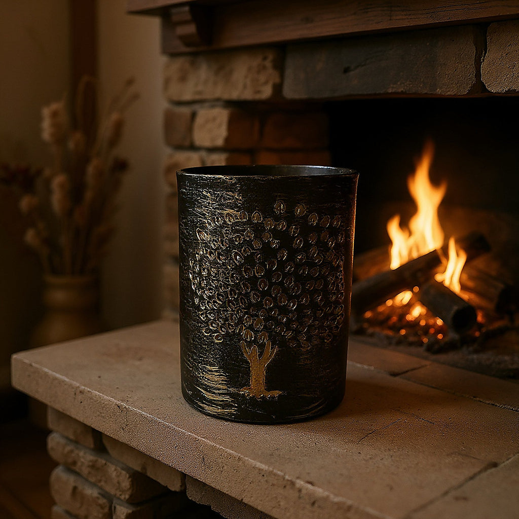 Rustic Tree Votive Candle Holder