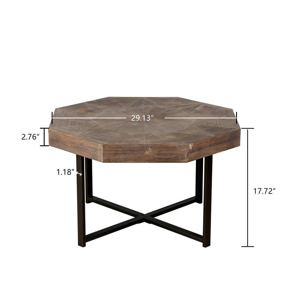 Vintage Patchwork Farmhouse Coffee Table