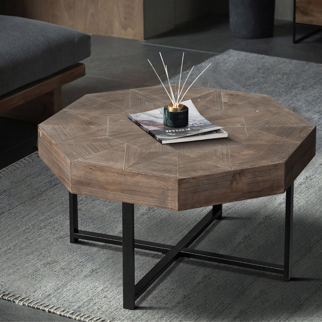 Vintage Patchwork Farmhouse Coffee Table