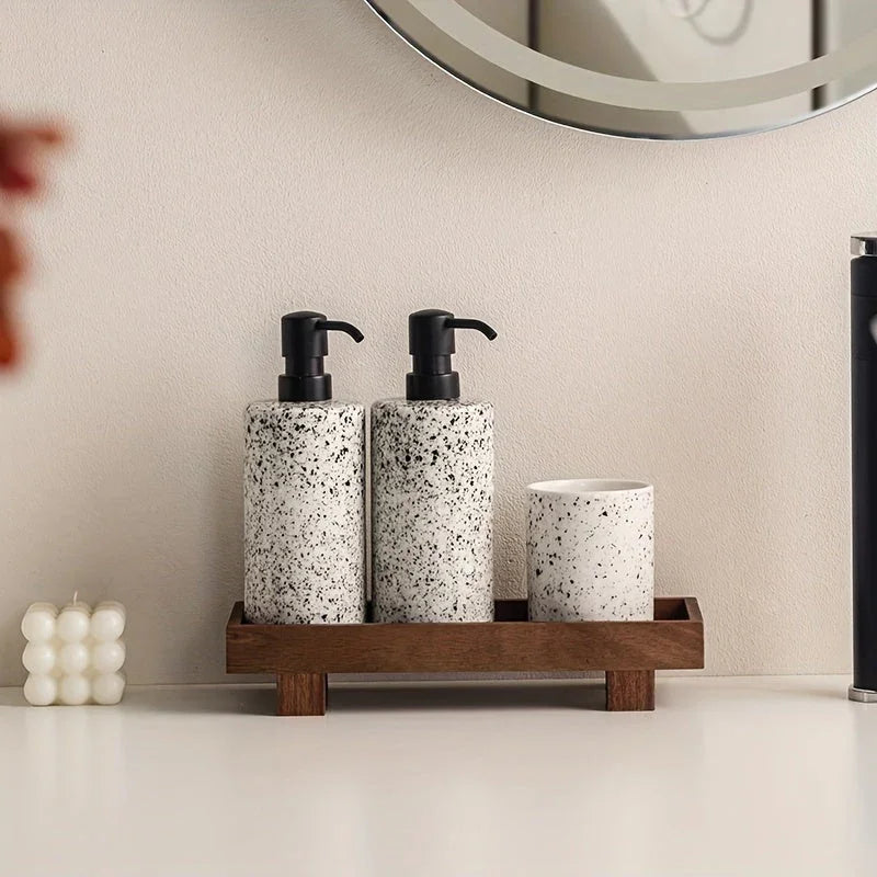 Rustic Acacia Wood Bathroom Vanity Tray