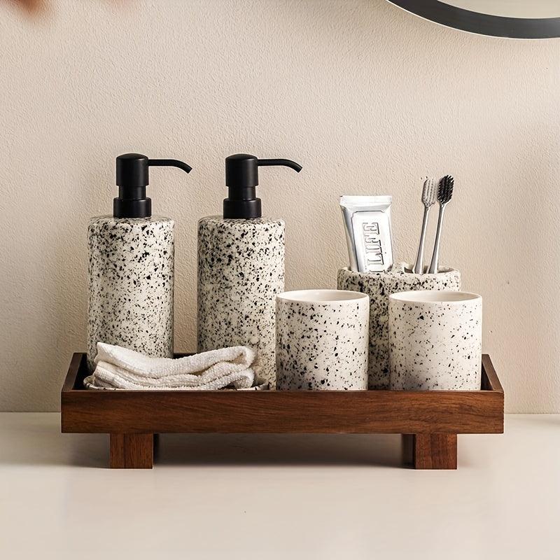 Rustic Acacia Wood Bathroom Vanity Tray