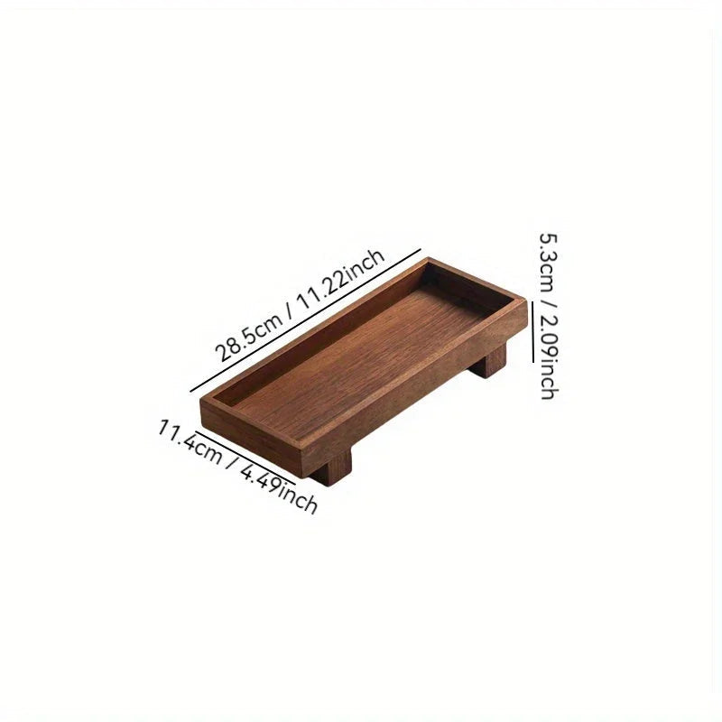 Rustic Acacia Wood Bathroom Vanity Tray