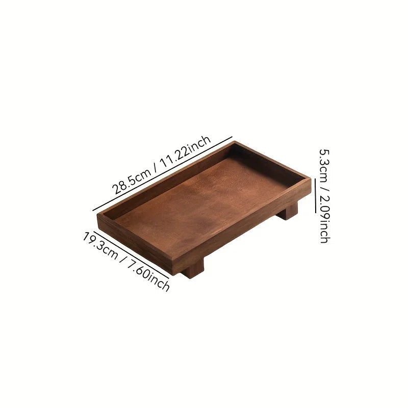 Rustic Acacia Wood Bathroom Vanity Tray