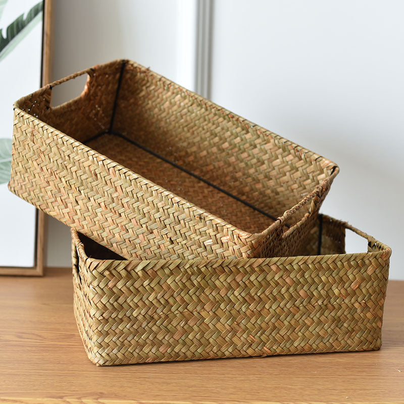 Handwoven Natural Farmhouse Storage Baskets