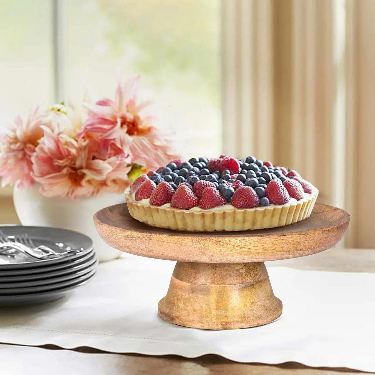 Rustic Mango Wood Cake Stand