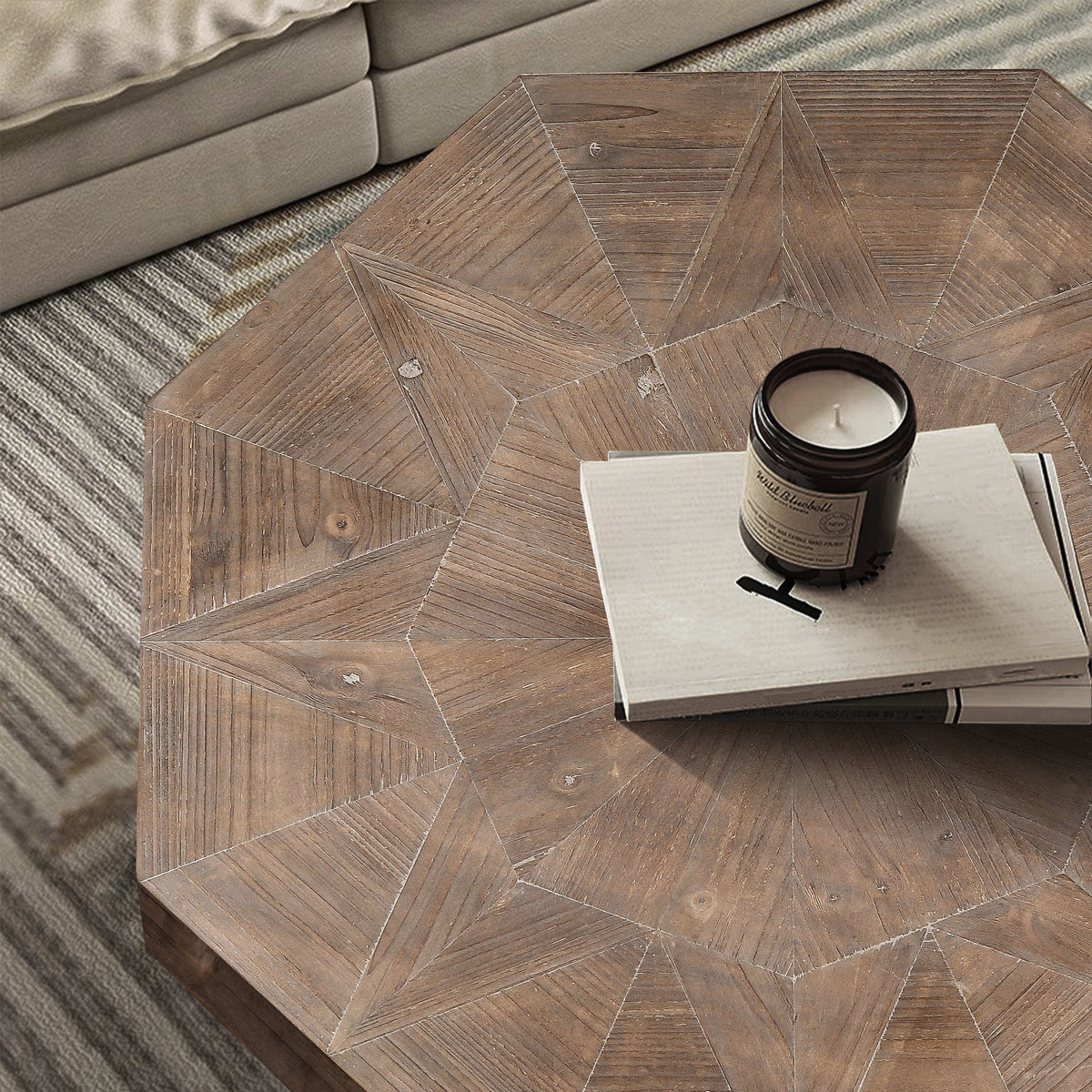 Vintage Patchwork Farmhouse Coffee Table